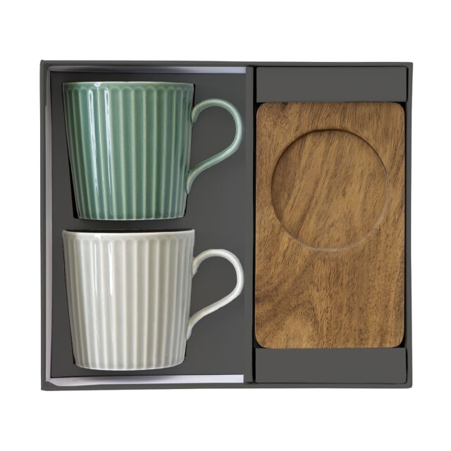 Easy Life Set/2 beker 38 cl + schotel acacia tbr4 3083855 large