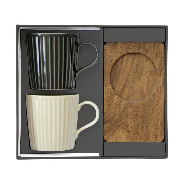 Easy Life Set/2 beker 38 cl + schotel acacia tbr3 3083878 large