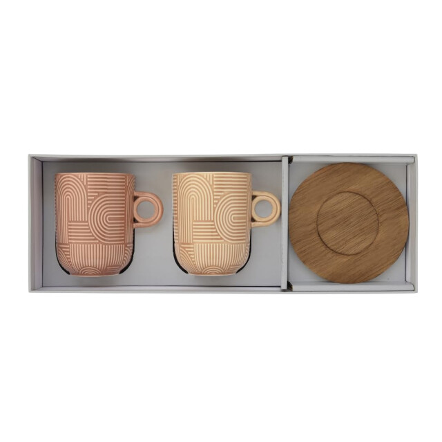 Easy Life Set/2 beker 35 cl + schotel acacia tlo4 3083860 large