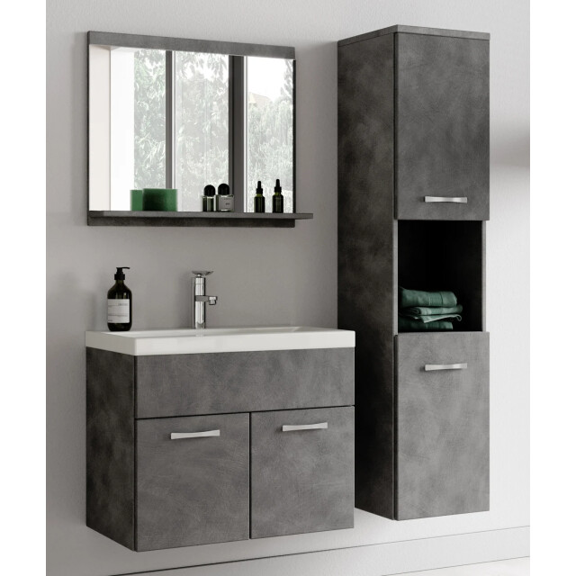 Badplaats Badkamermeubel set montreal 60 x 35 cm - badmeubel met spiegel 3181394 large