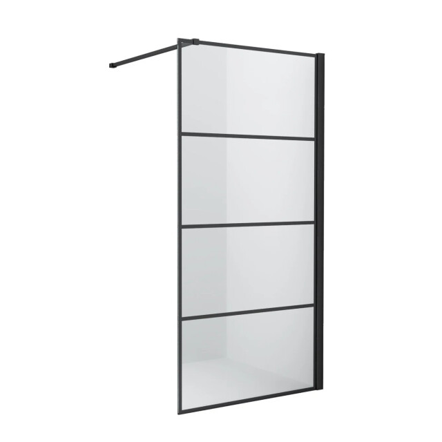 Badplaats Douchewand essos 100 x 200 cm zwart – inloopdouche 8 mm 3181201 large