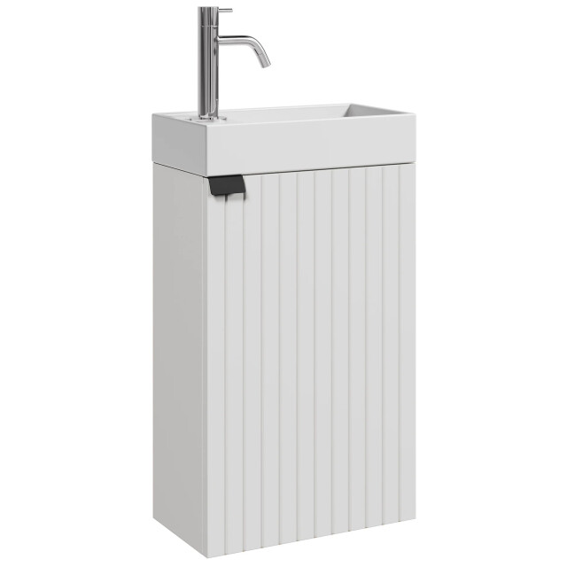 Badplaats Toiletmeubel bosco 40 x 22 cm mat fonteinmeubel met wastafel 3180972 large