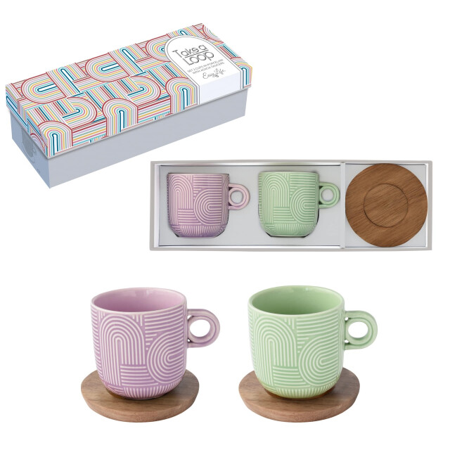 Easy Life Set/2 kop 25 cl + schotel acacia tlo3 3083879 large
