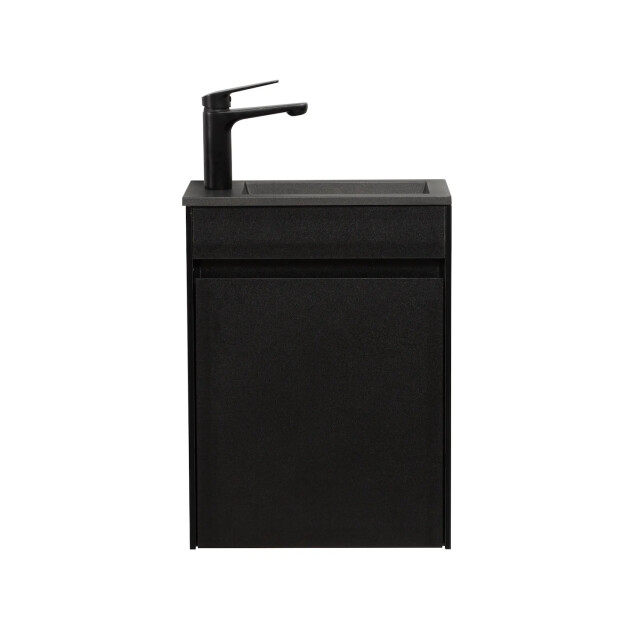 Badplaats Toiletmeubel sinta 40 x 22 cm zwart fonteinmeubel met zwarte 3181186 large