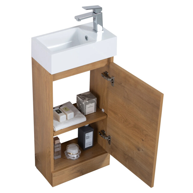 Badplaats Toiletmeubel peru 40 x 22 cm - fonteinmeubel met wastafel 3181038 large