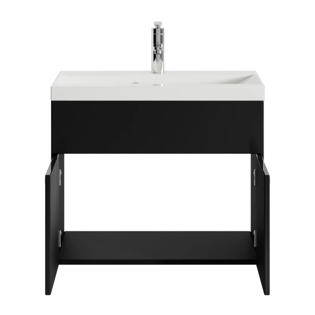 Badplaats Badkamermeubel montreal set 01 60 x 35 cm zwart mat badmeubel met 3181160 large