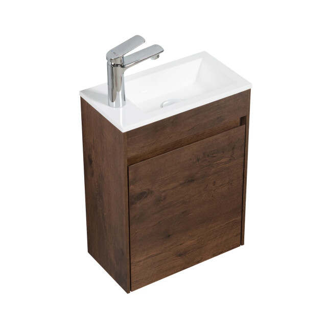 Badplaats Toiletmeubel sinta 40 x 22 cm walnoot bruin fonteinmeubel met 3195788 large