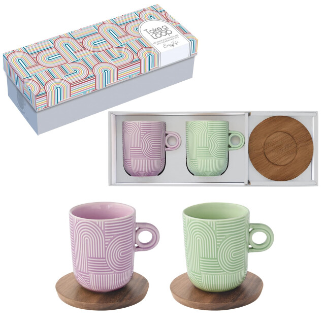 Easy Life Set/2 beker 35 cl + schotel acacia tlo3 3083853 large