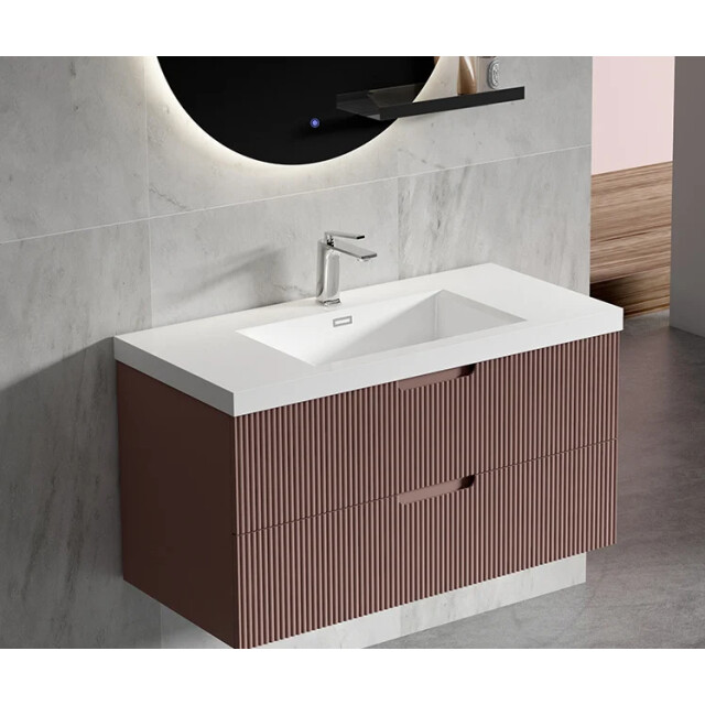 Badplaats Badkamermeubel set thermis 80cm - badmeubel met wastafel 3181208 large