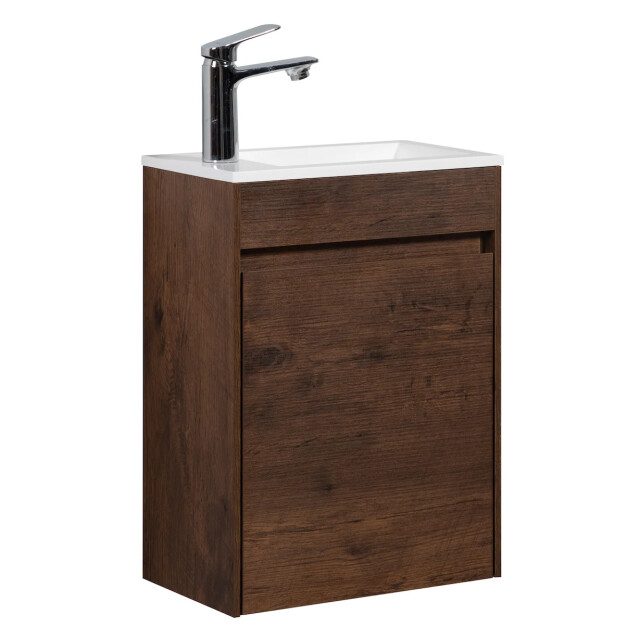 Badplaats Toiletmeubel sinta 40 x 22 cm walnoot bruin fonteinmeubel met 3195788 large