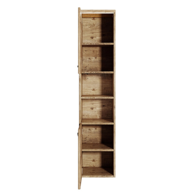 Badplaats Badkamerkast paso 35 x 35 x 160 cm kastanje hangende 3181095 large