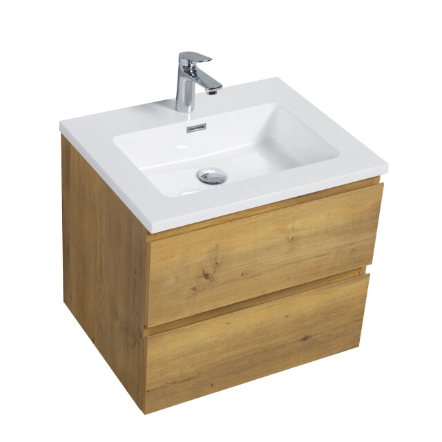 Badplaats Badkamermeubel set angela 60 cm - badmeubel met wastafel 3181347 large