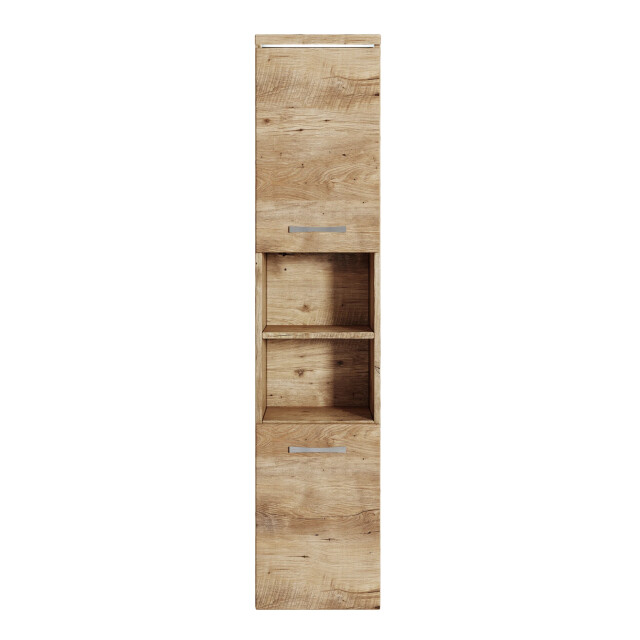 Badplaats Badkamerkast paso 35 x 35 x 160 cm kastanje hangende 3181095 large