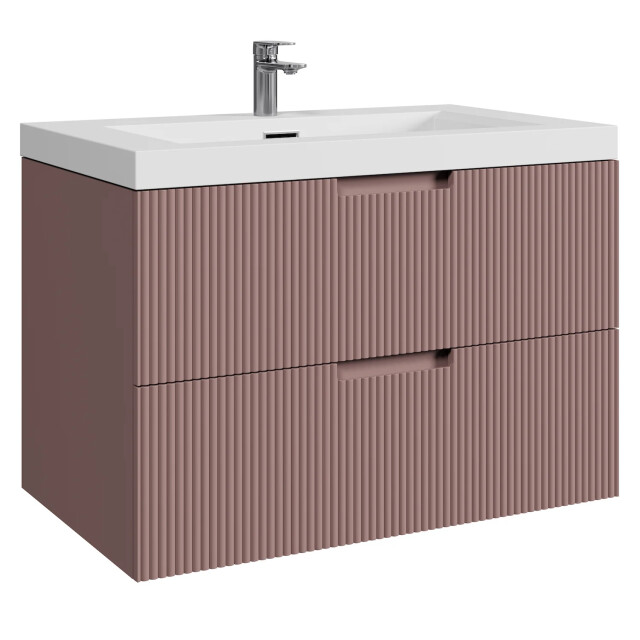 Badplaats Badkamermeubel set thermis 80cm - badmeubel met wastafel 3181208 large