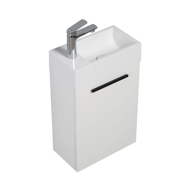 Badplaats Toiletmeubel athene 40 x 22 cm mat fonteinmeubel met wastafel 3180996 large