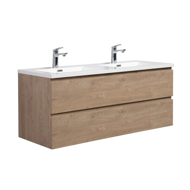 Badplaats Badkamermeubel set angela 120cm kastanje badmeubel met 3244656 large