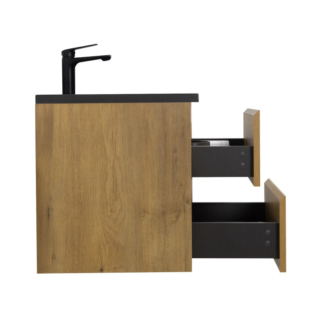 Badplaats Badkamermeubel set angela 60 cm - badmeubel met zwarte 3181345 large