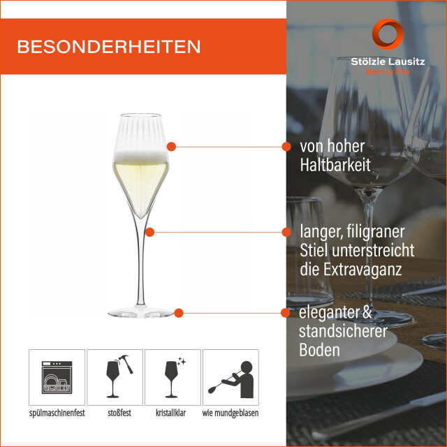 Stölzle Set/6 champagne 29 cl symphony 3083871 large