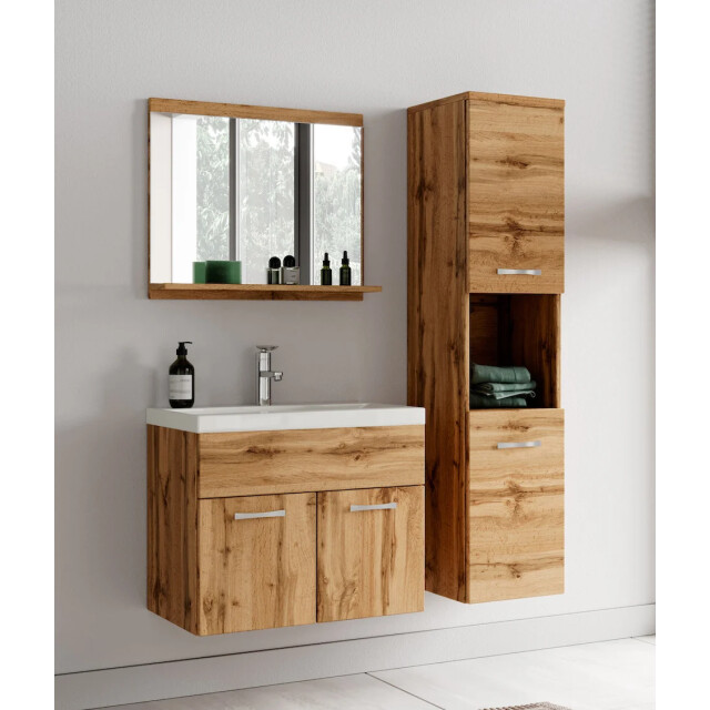 Badplaats Badkamerkast montreal 30 x 30 x 131 cm eiken hangende kolomkast 3181292 large