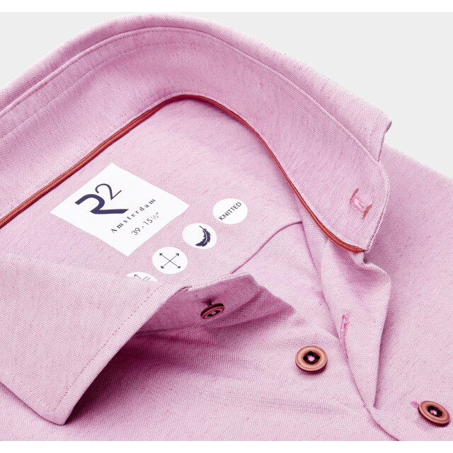 R2 Amsterdam Casual hemd lange mouw linen cotton knitted 128.wsp.019/087 184365 large