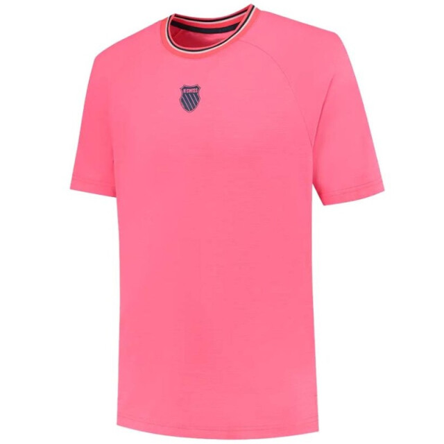 K-Swiss Hypercourt tee melange pink 1010952667 K-SWISS Hypercourt Tee Melange Pink 1010952667 large