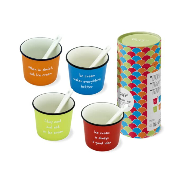 WD Lifestyle Set/4 ijsbeker 25 cl m/lepel habana line 3083858 large