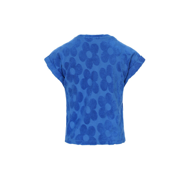 Looxs Revolution Zomer top meisjes jaquard bloemen terry - 2512-7432-185-Kobalt large