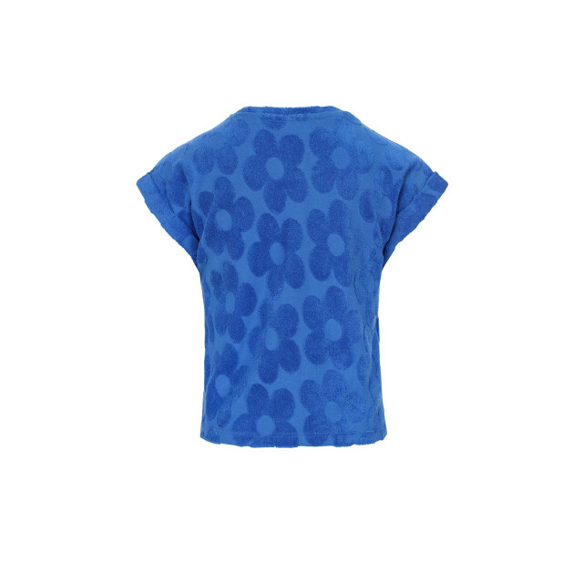 Looxs Revolution Zomer top meisjes jaquard bloemen terry - 2512-7432-185-Kobalt large