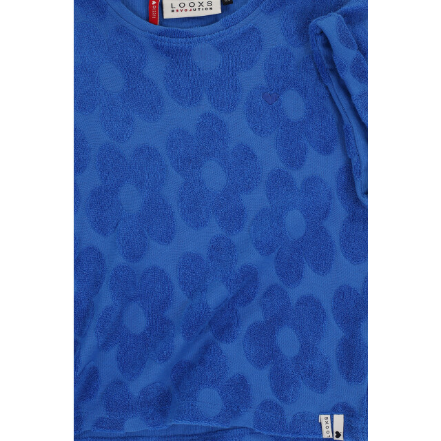 Looxs Revolution T-shirt badstof kobalt voor meisjes in de kleur 2512-7432-185 large