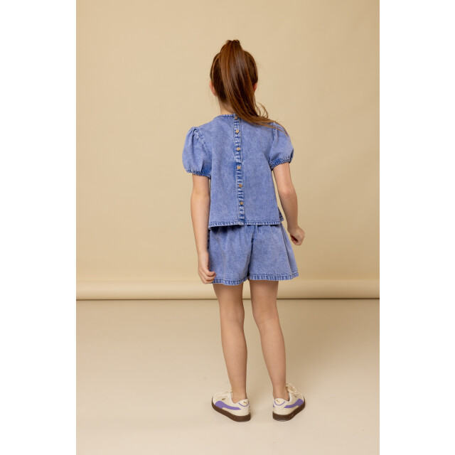Looxs Revolution Zomer jeans short meisjes - 2512-7634-123-Bright blue large