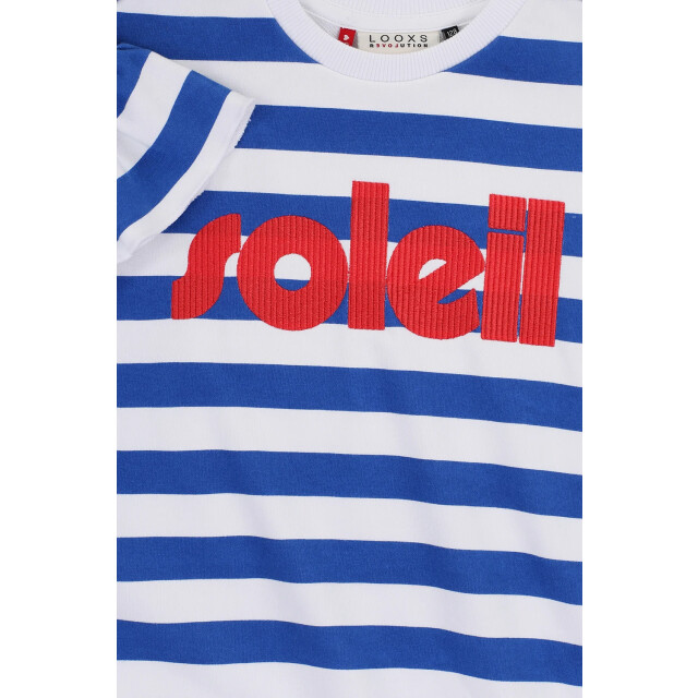 Looxs Revolution Zomer sweater meisjes s/s gestreept - 2512-7343-010-White large