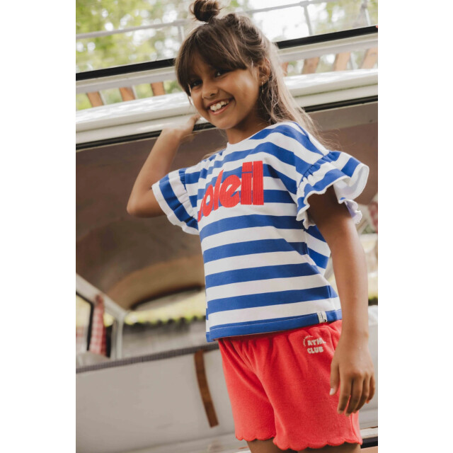 Looxs Revolution Zomer sweater meisjes s/s gestreept - 2512-7343-010-White large