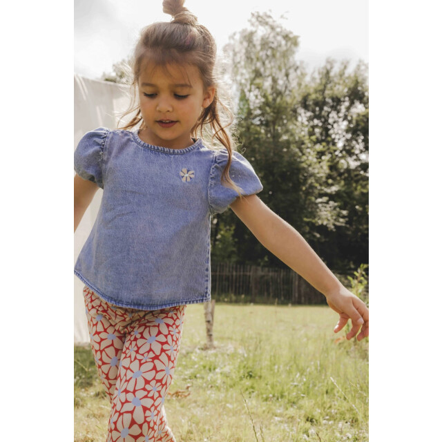 Looxs Revolution Washed denim blouse voor meisjes in de kleur 2512-7134-123 large