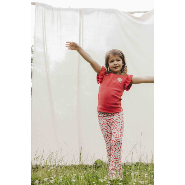 Looxs Revolution Zomer t-shirt meisjes s/s rib - 2512-7449-282-Red apple large