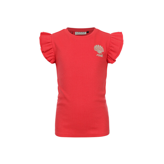 Looxs Revolution Zomer t-shirt meisjes s/s rib - 2512-7449-282-Red apple large