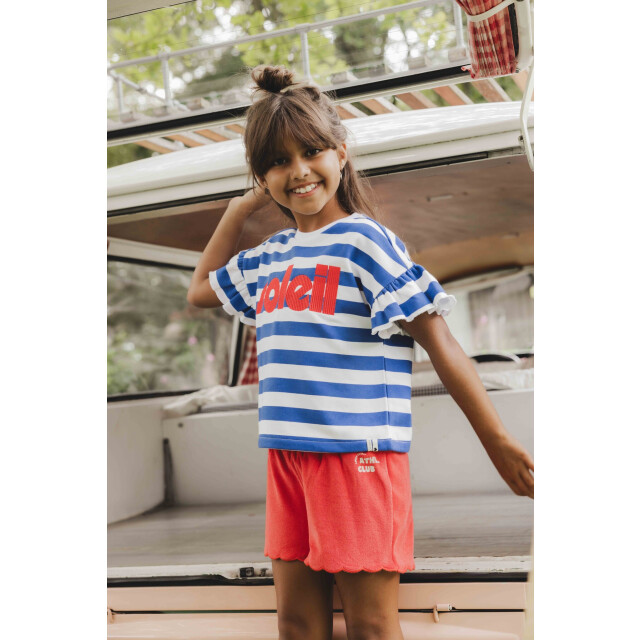 Looxs Revolution Zomer short meisjes terry - 2512-7642-282-Red apple large