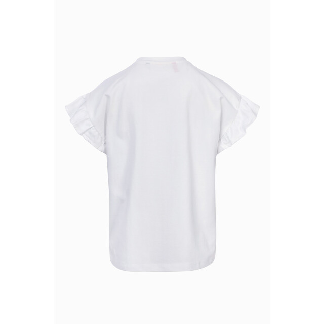 Looxs Revolution Zomer t-shirt meisjes s/s ruffel - 2512-7445-010-White large