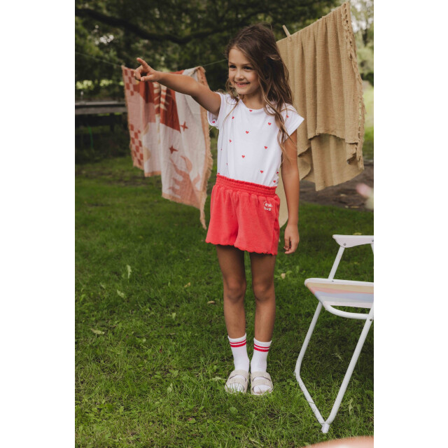 Looxs Revolution Zomer short meisjes terry - 2512-7642-282-Red apple large