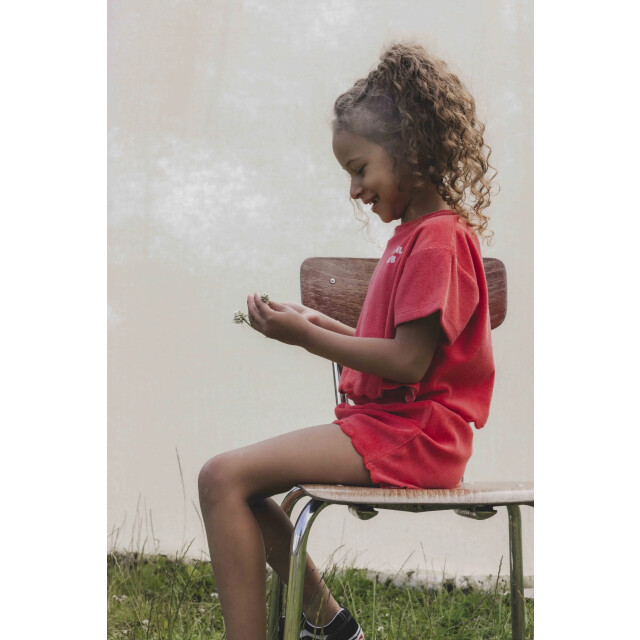 Looxs Revolution Zomer short meisjes terry - 2512-7642-282-Red apple large