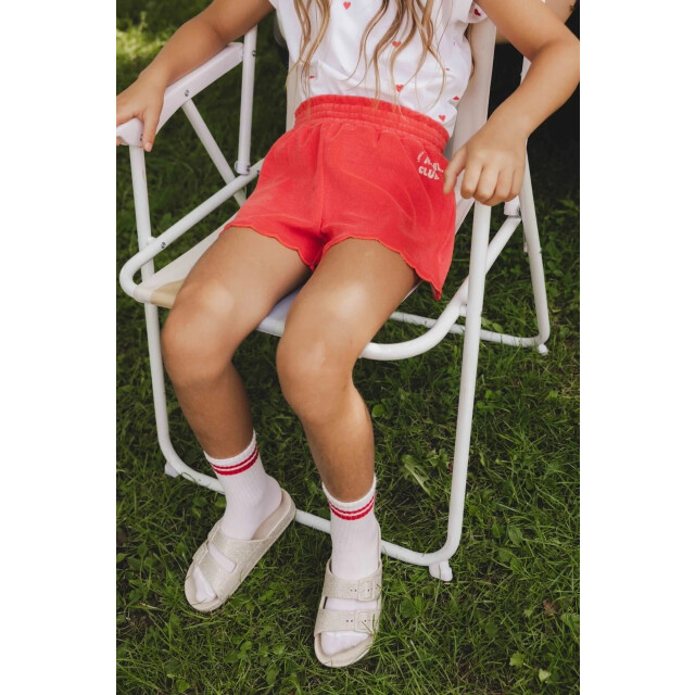 Looxs Revolution Zomer short meisjes terry - 2512-7642-282-Red apple large