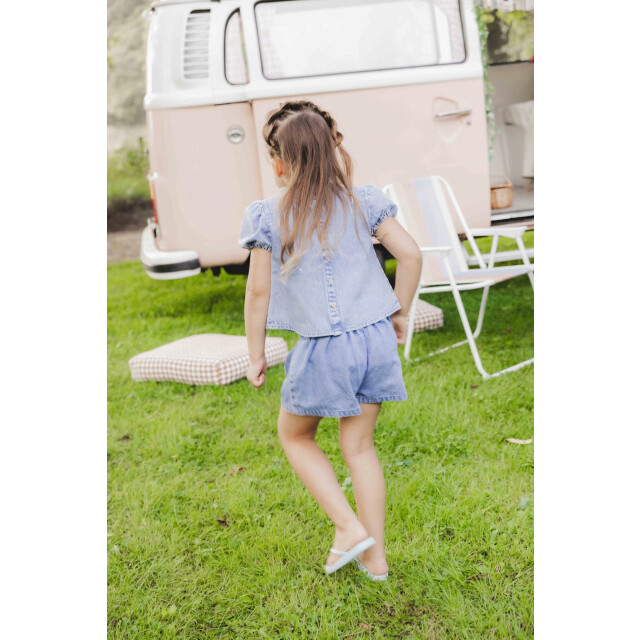 Looxs Revolution Zomer jeans short meisjes - 2512-7634-123-Bright blue large