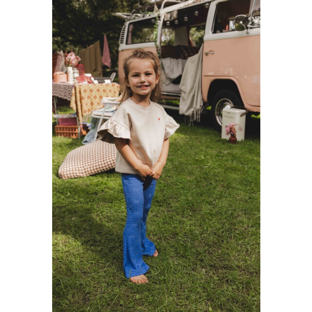Looxs Revolution Zomer flair broek jaquard bloemen - 2512-7632-185-Kobalt large