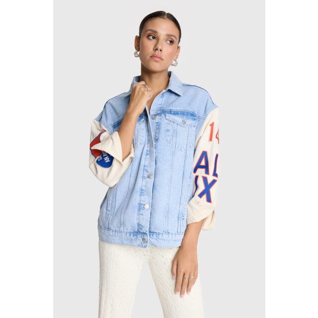 Alix The Label 2503432091 mixed sleeves denim jacket 2503432091 mixed sleeves denim jacket large