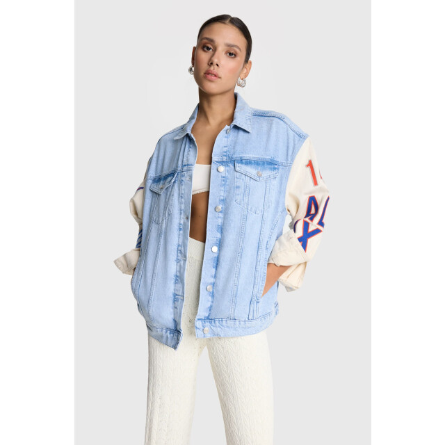 Alix The Label 2503432091 mixed sleeves denim jacket 2503432091 mixed sleeves denim jacket large