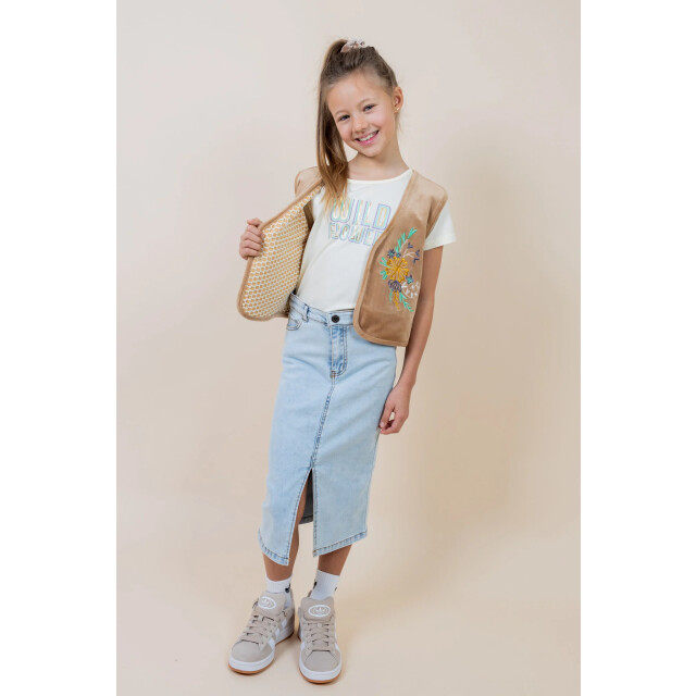 MAYCE Zomer jeans rok meisjes licht denim MY502-5702-800 large