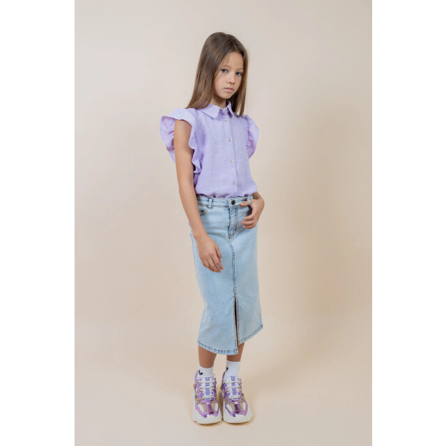 MAYCE Zomer jeans rok meisjes licht denim MY502-5702-800 large