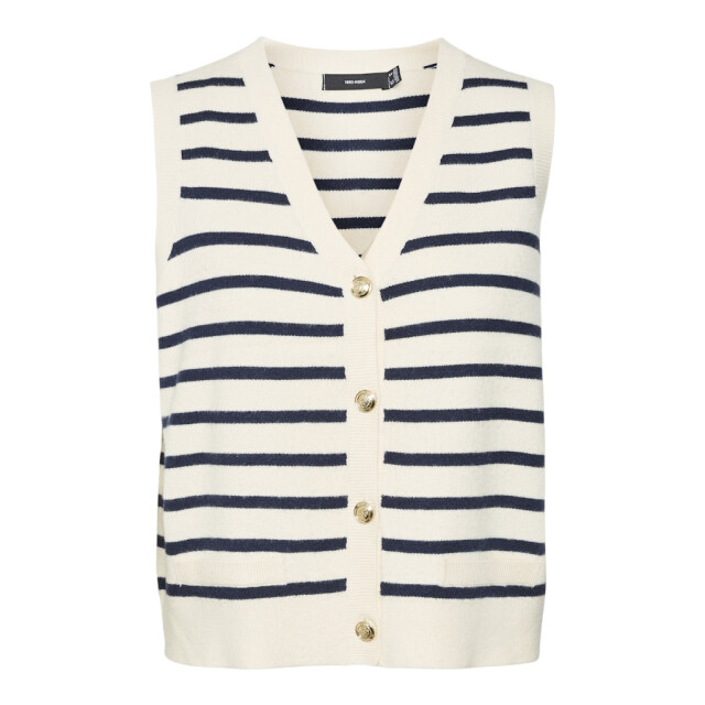 Vero Moda vmsaba sl v-neck button vest ga fr 10323563 birch 06741.198.0065 large