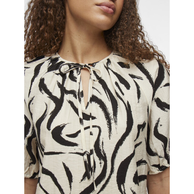 Vila viclo 2/4 v-neck top noos 14102609 birch 06613.198.0057 large