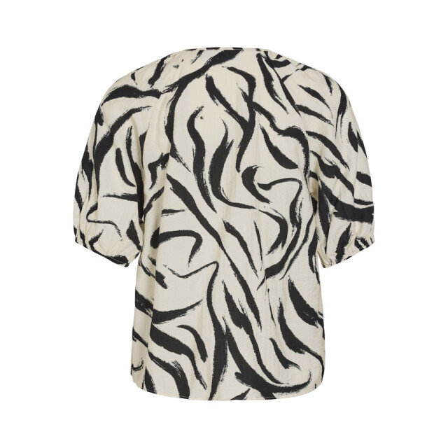 Vila viclo 2/4 v-neck top noos 14102609 birch 06613.198.0057 large