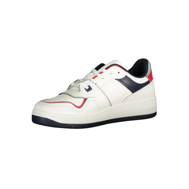 Tommy Hilfiger Retro basket cupsole sneakers Tommy Hilfiger Wit Retro Basket Cupsole Sneakers large